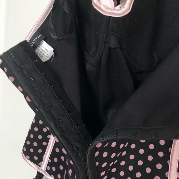 Coquette Polka Dot Halterneck Corset Lingerie - Picture 9 of 10